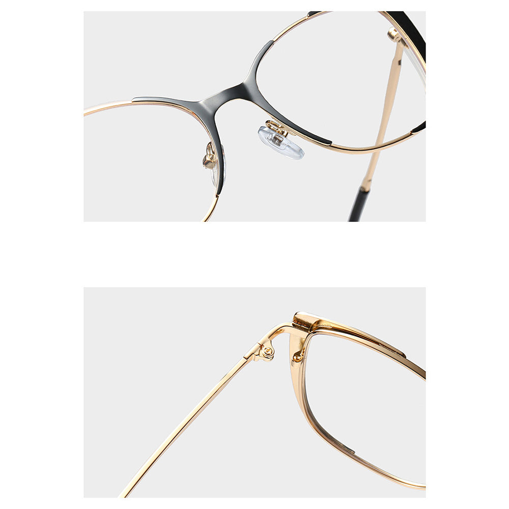 Lunettes d'ordinateur pour femmes Techsuit 8808, Anti-Lumière Bleue, Noires