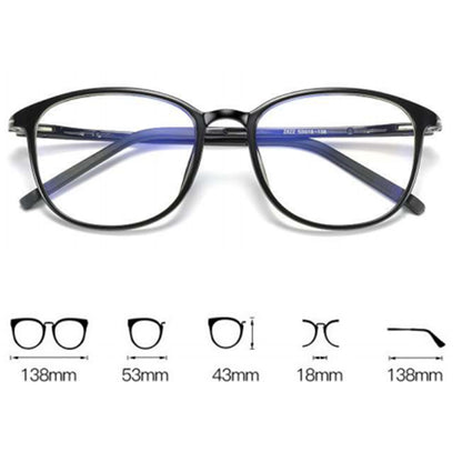 Lunettes d'ordinateur femme Techsuit F2822, anti-lumière bleue, noires
