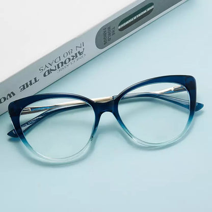 Lunettes d'ordinateur femme Techsuit F5018-C42, Anti-lumière bleue, Crème Marron