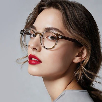 Lunettes d'ordinateur pour femme Techsuit LS088, anti-lumière bleue, noir dégradé