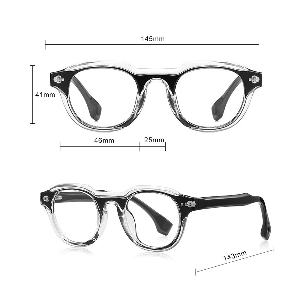 Lunettes d'ordinateur pour femme Techsuit LS088, anti-lumière bleue, noir dégradé