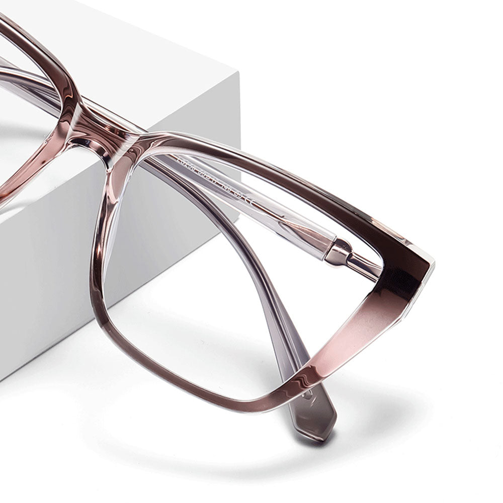 Lunettes d'ordinateur pour femme Techsuit LS250, anti-lumière bleue, dégradé rose