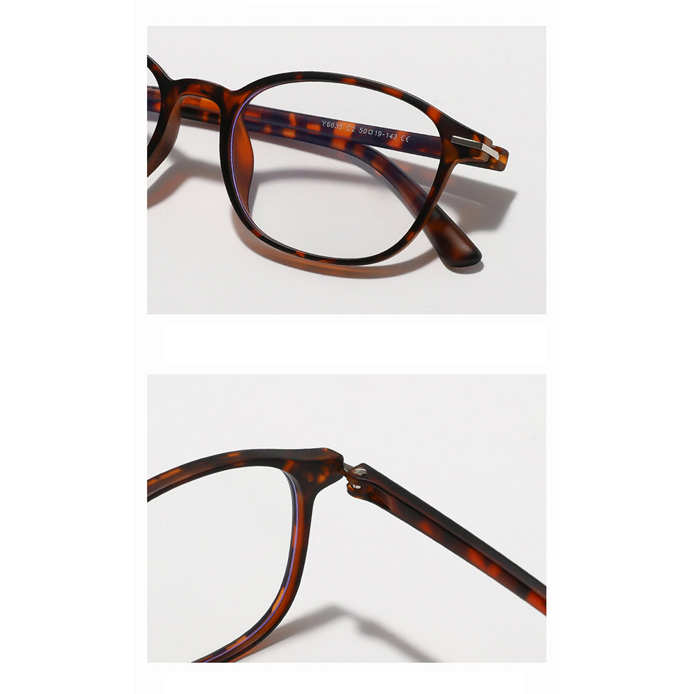 Unisex Techsuit 6635 Computer Glasses, Anti-Blue Light, Light Brown