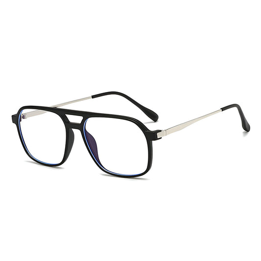 Lunettes d'ordinateur unisexes Techsuit 83092, anti-lumière bleue, noir argenté
