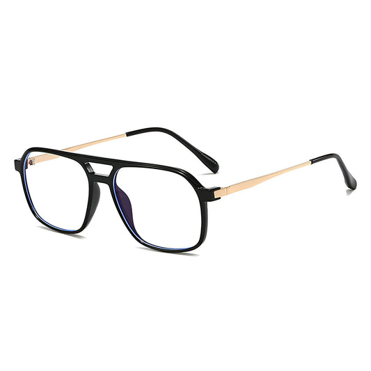 Lunettes d'ordinateur unisexes Techsuit 83092, anti-lumière bleue, noir et or