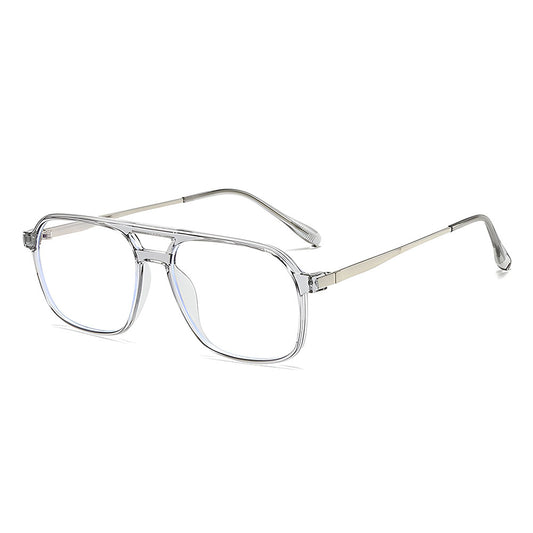 Lunettes d'ordinateur unisexes Techsuit 83092, anti-lumière bleue, transparentes argentées