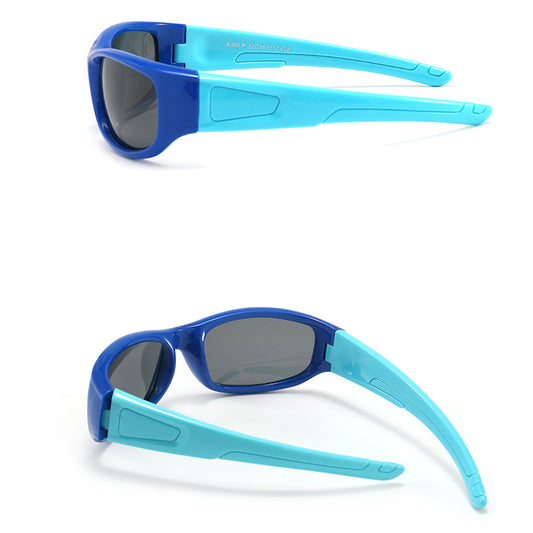 Lunettes de Soleil Sport Enfants Techsuit 800-C11, Polarisées, Noires