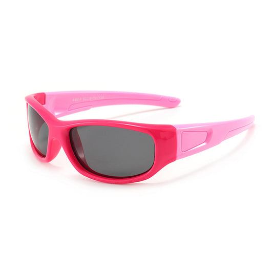 Lunettes de Soleil Sport Enfants Techsuit 800-C30, Polarisées, Rouge Rose