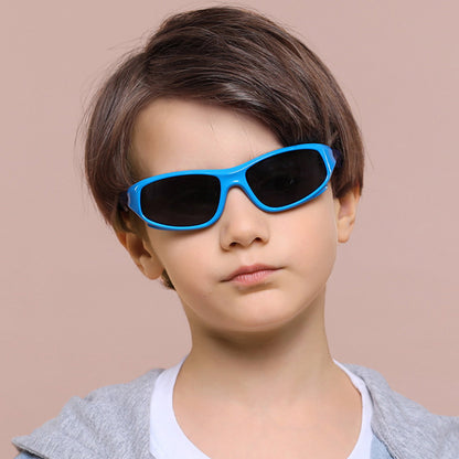 Techsuit 816-C2 Kids' Sport Sunglasses, Polarized, Yellow Pink