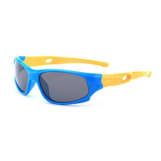 Lunettes de Soleil Sport Enfants Techsuit 816-C5, Polarisées, Bleu Jaune