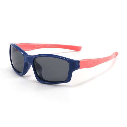 Lunettes de Soleil Sport Enfants Techsuit 8202-C21, Polarisées, Bleu Marine Rose