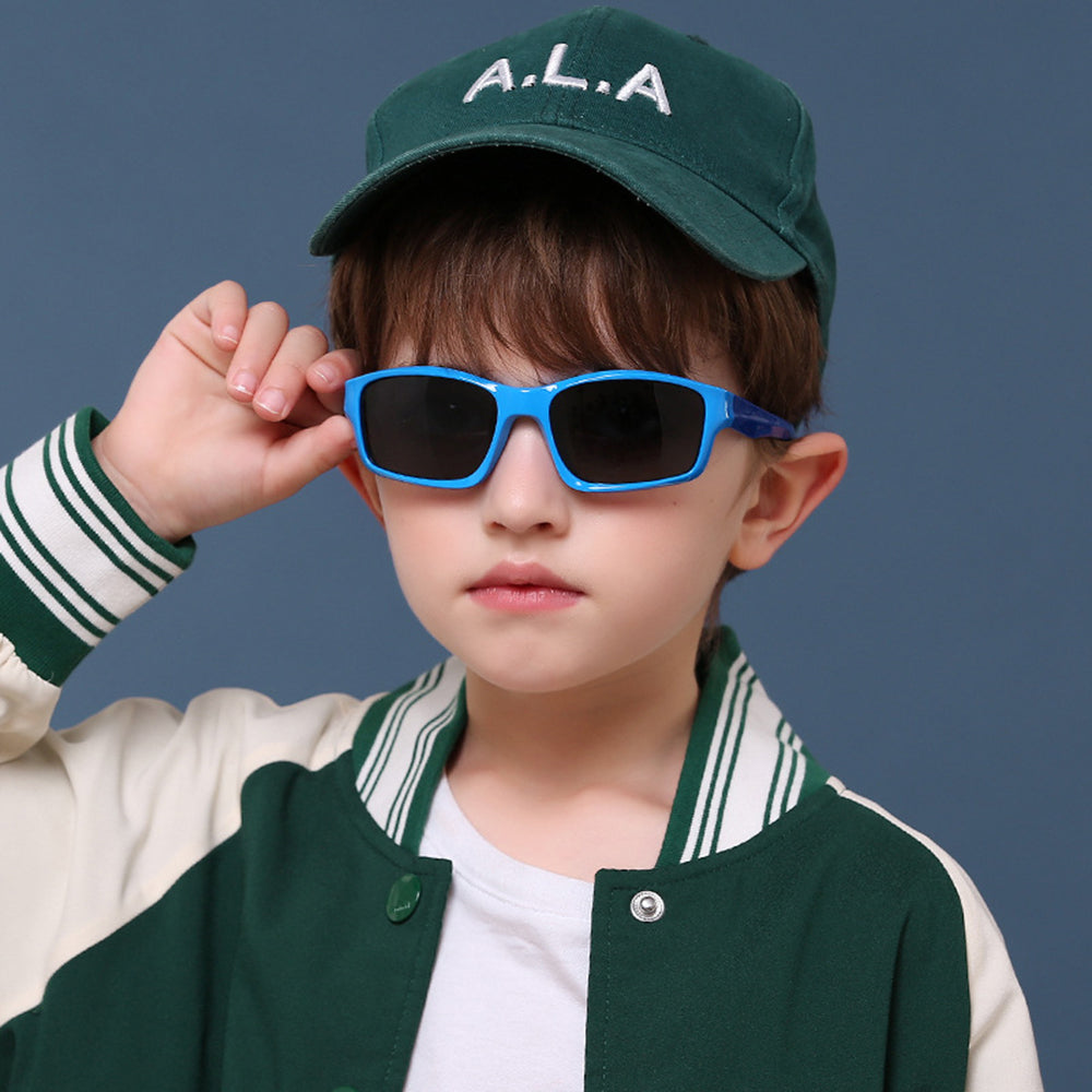 Techsuit 8202-C41 Kids' Sport Sunglasses, Polarized, Navy Blue