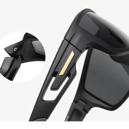 Unisex Cycling Glasses Techsuit 201910, Polarized, Black Yellow