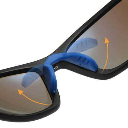 Lunettes de Cyclisme Unisexes Techsuit 3047, Protection UV, Bleues