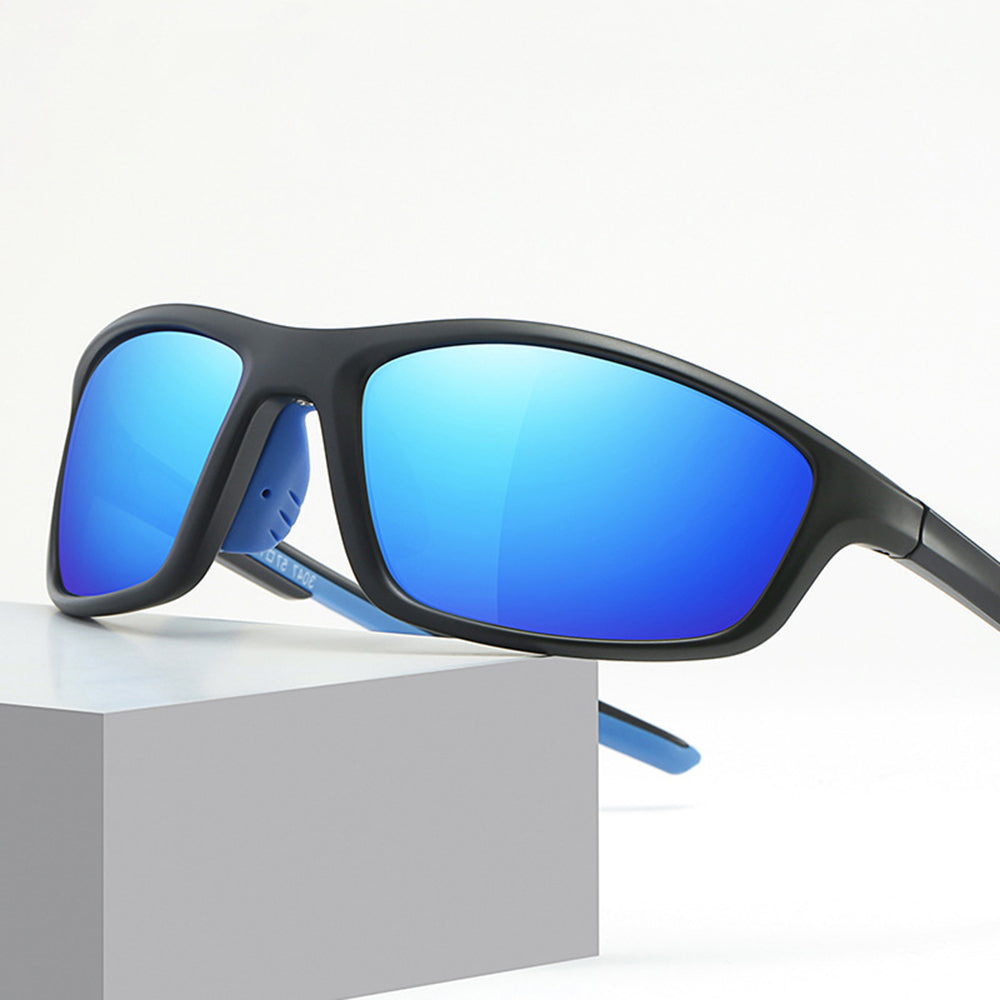 Lunettes de Cyclisme Unisexes Techsuit 3047, Protection UV, Noires Transparentes