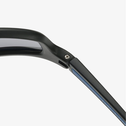 Lunettes de Cyclisme Unisexes Techsuit 3047, Protection UV, Noires Transparentes