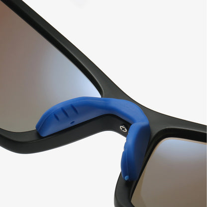 Lunettes de Cyclisme Unisexes Techsuit 3047, Protection UV, Noires Transparentes