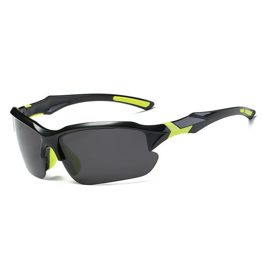 Lunettes de Cyclisme Unisex Techsuit 9301, Protection UV, Noir Vert