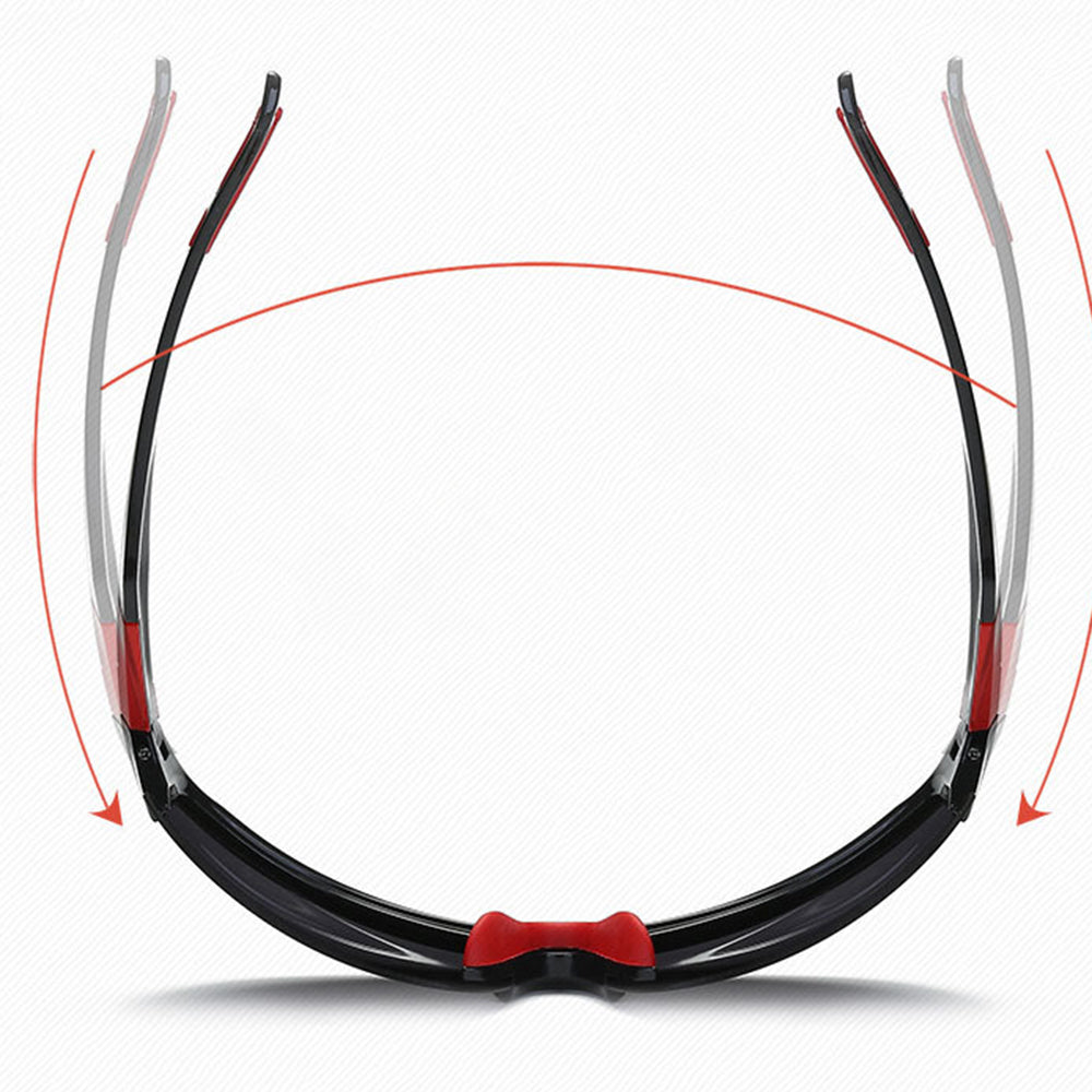 Lunettes de Cyclisme Unisex Techsuit 9301, Protection UV, Noir Vert