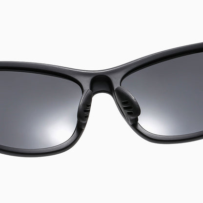 Lunettes de Cyclisme Unisexes Techsuit 9309, Polarisées, Noir Bleu