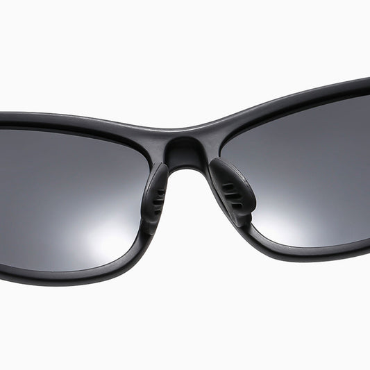 Lunettes de Cyclisme Unisex Techsuit 9309, Polarisées, Noir Gris