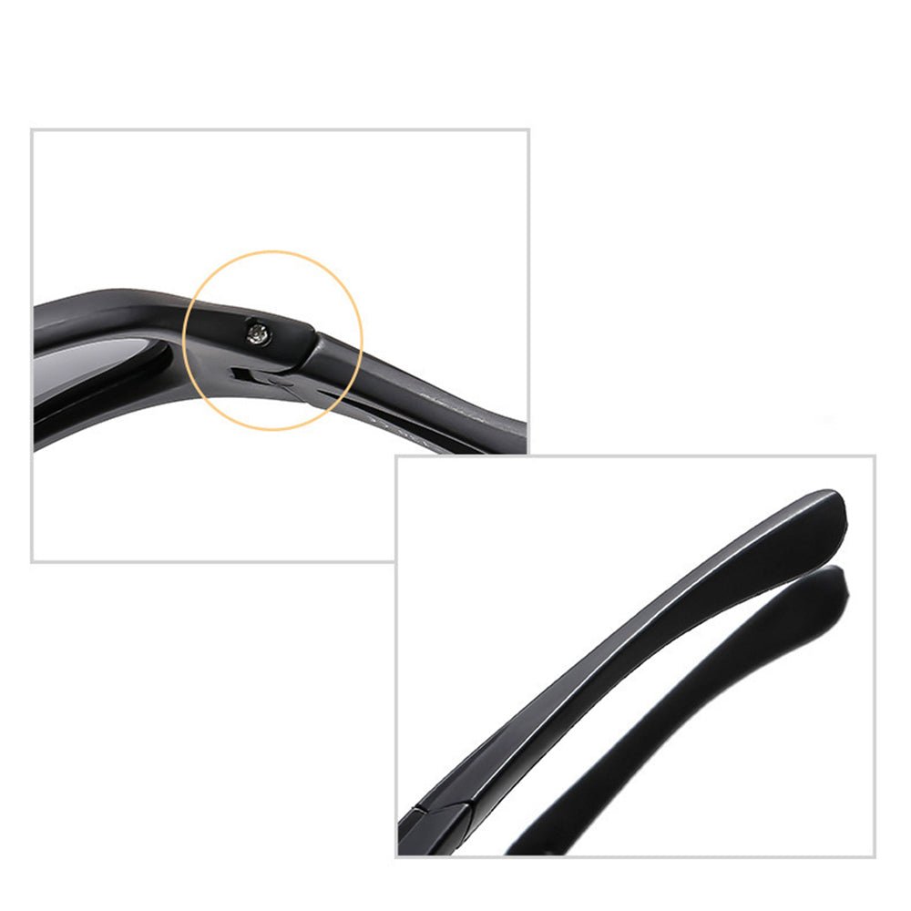 Lunettes de Cyclisme Unisex Techsuit 9309, Polarisées, Noir Marron