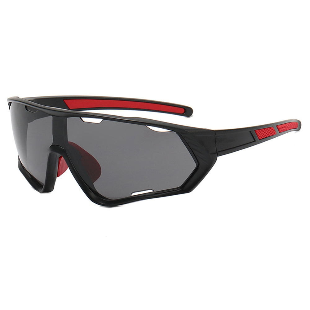 Lunettes de Cyclisme Unisex Techsuit 9330, Noires Rouges