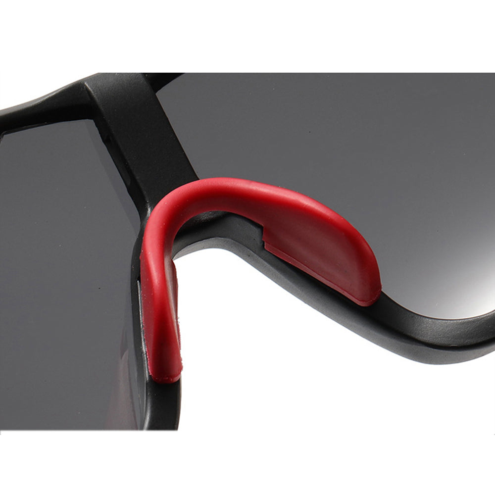 Lunettes de Cyclisme Unisex Techsuit 9330, Noires Rouges