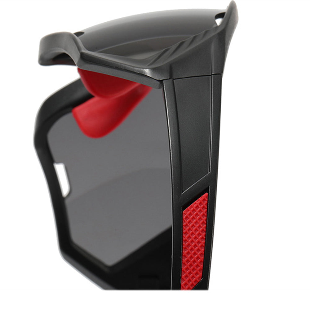 Lunettes de Cyclisme Unisexes Techsuit 9330, Noires Rouges Oranges