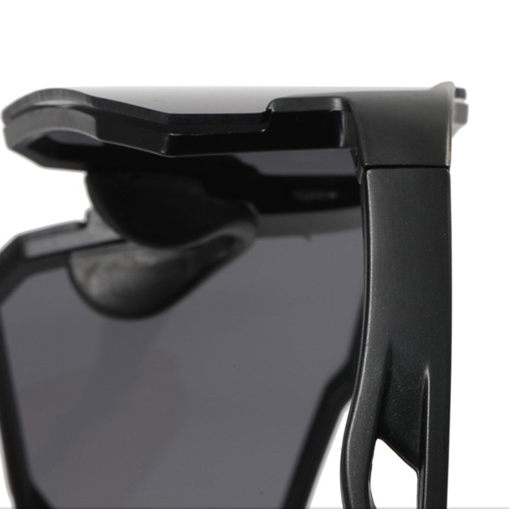 Lunettes de Cyclisme Unisexes Techsuit 9337, Protection UV, Noir Argenté