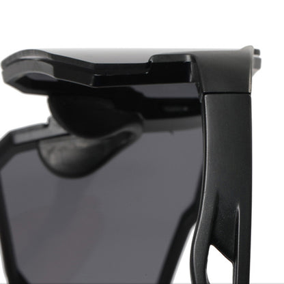 Lunettes de Cyclisme Unisexes Techsuit 9337, Protection UV, Noir Argenté