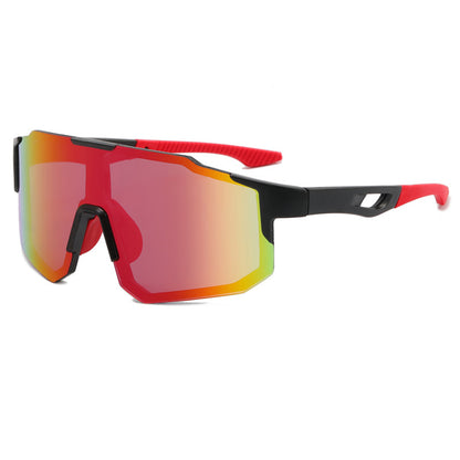 Lunettes de Cyclisme Unisex Techsuit 9337, Protection UV, Noir Rouge