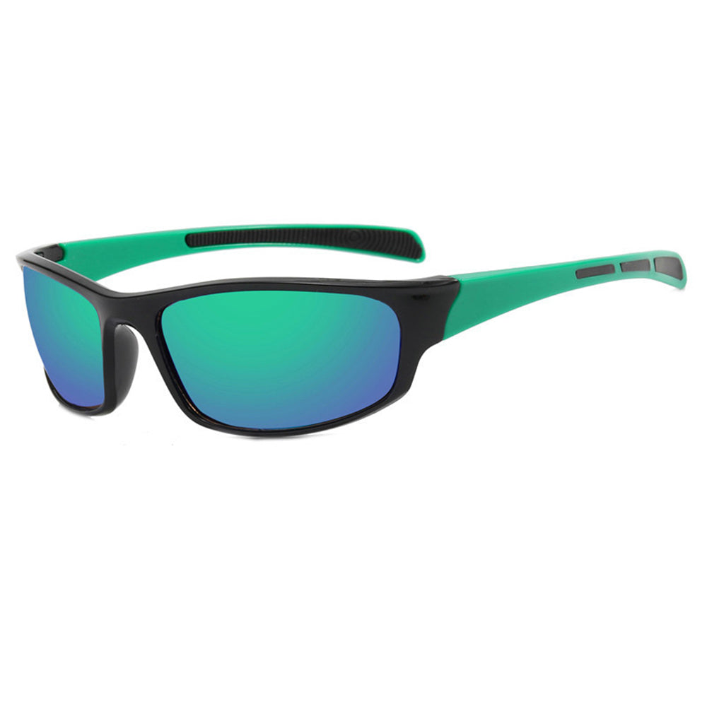 Lunettes de Cyclisme Unisexes Techsuit 9937, Noir Vert
