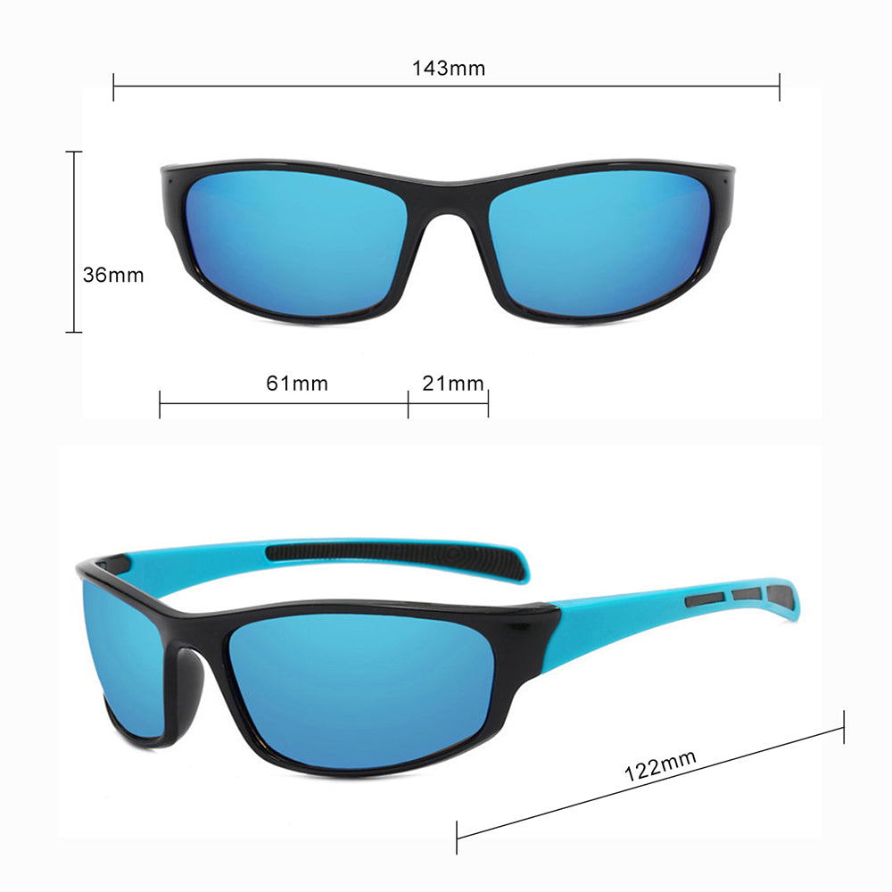 Lunettes de Cyclisme Unisexes Techsuit 9937, Noir Vert