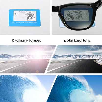 Lunettes de Soleil Homme Techsuit 0717, Polarisées, Protection UV, Noires