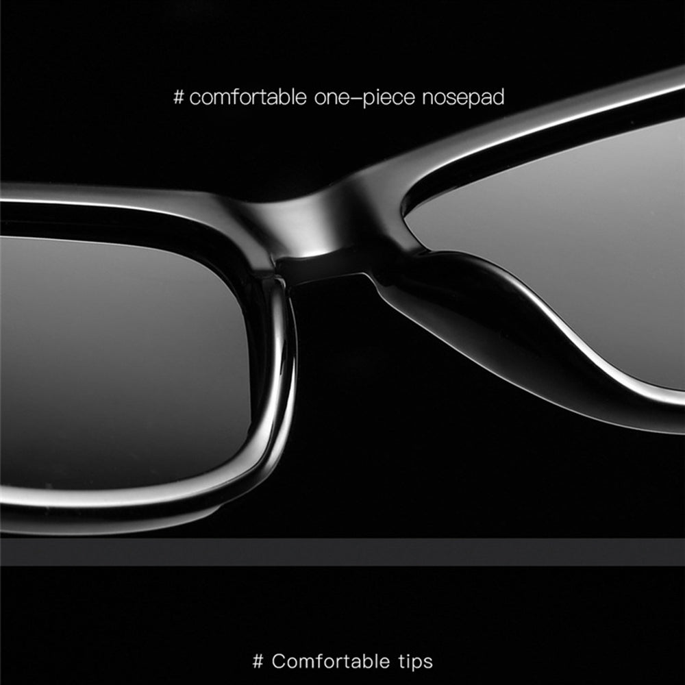Lunettes de Soleil Homme Techsuit 0717, Polarisées, Protection UV, Noires
