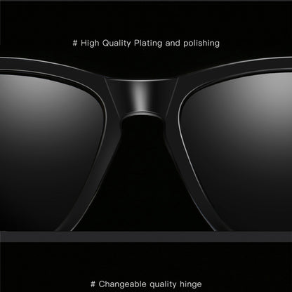 Lunettes de Soleil Homme Techsuit 0717, Polarisées, Protection UV, Noires