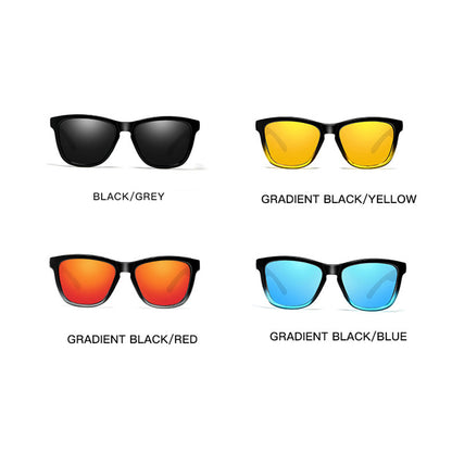 Lunettes de Soleil Homme Techsuit 0717, Polarisées, Protection UV, Noires