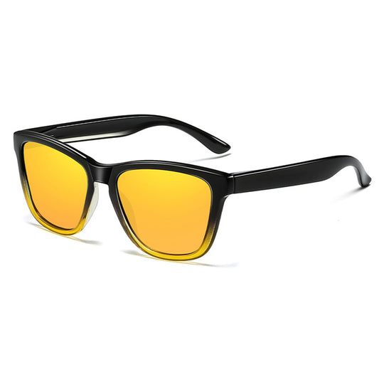 Lunettes de Soleil Homme Techsuit 0717, Polarisées, Protection UV, Noir Jaune