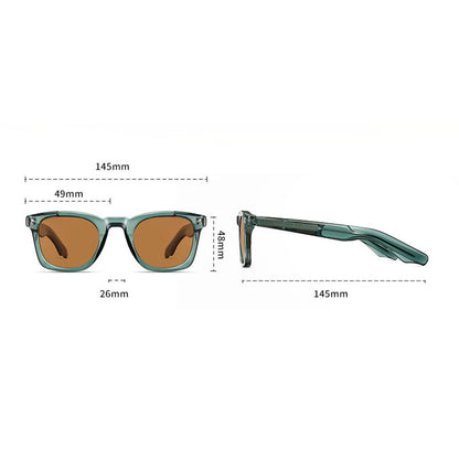 Lunettes de Soleil Homme Techsuit 31243, Polarisées, Protection UV, Gris