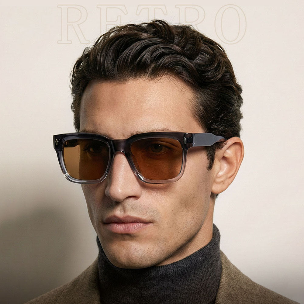 Lunettes de Soleil Homme Techsuit 31246, Polarisées, Protection UV, Marron Bleu