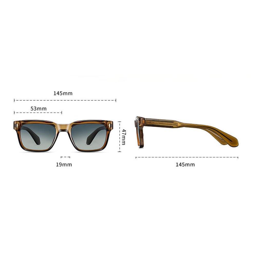 Lunettes de Soleil Homme Techsuit 31246, Polarisées, Protection UV, Marron Bleu