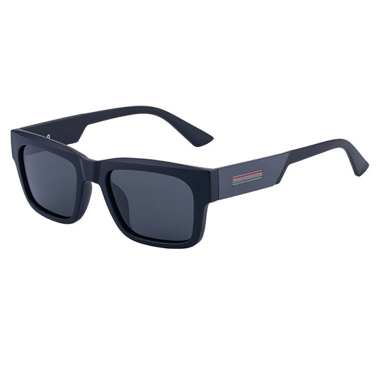 Lunettes de Soleil Homme Techsuit 8491, Polarisées, Protection UV, Noir Mat Gris