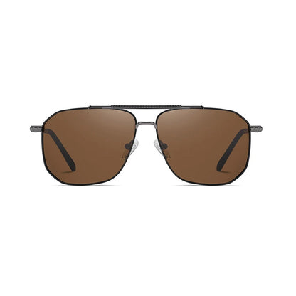 Lunettes de Soleil Homme Techsuit 8538, Polarisées, Protection UV, Gris Marron