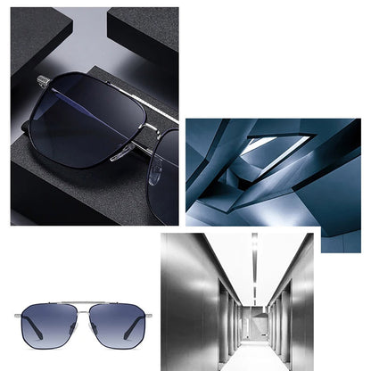 Lunettes de Soleil Homme Techsuit 8538, Polarisées, Protection UV, Gris Marron