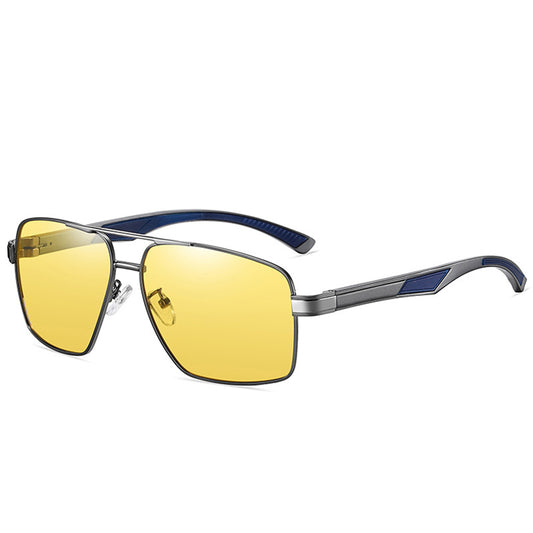 Lunettes de Soleil Homme Techsuit LM001, Polarisées, Protection UV, Gris Photochromique
