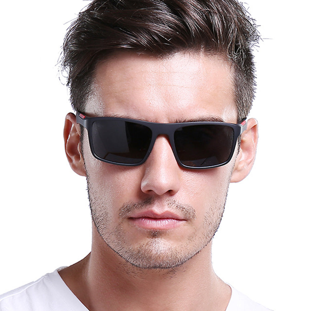 Men's Techsuit TR90 Sunglasses (MM101), Polarized, UV Protection, Brown