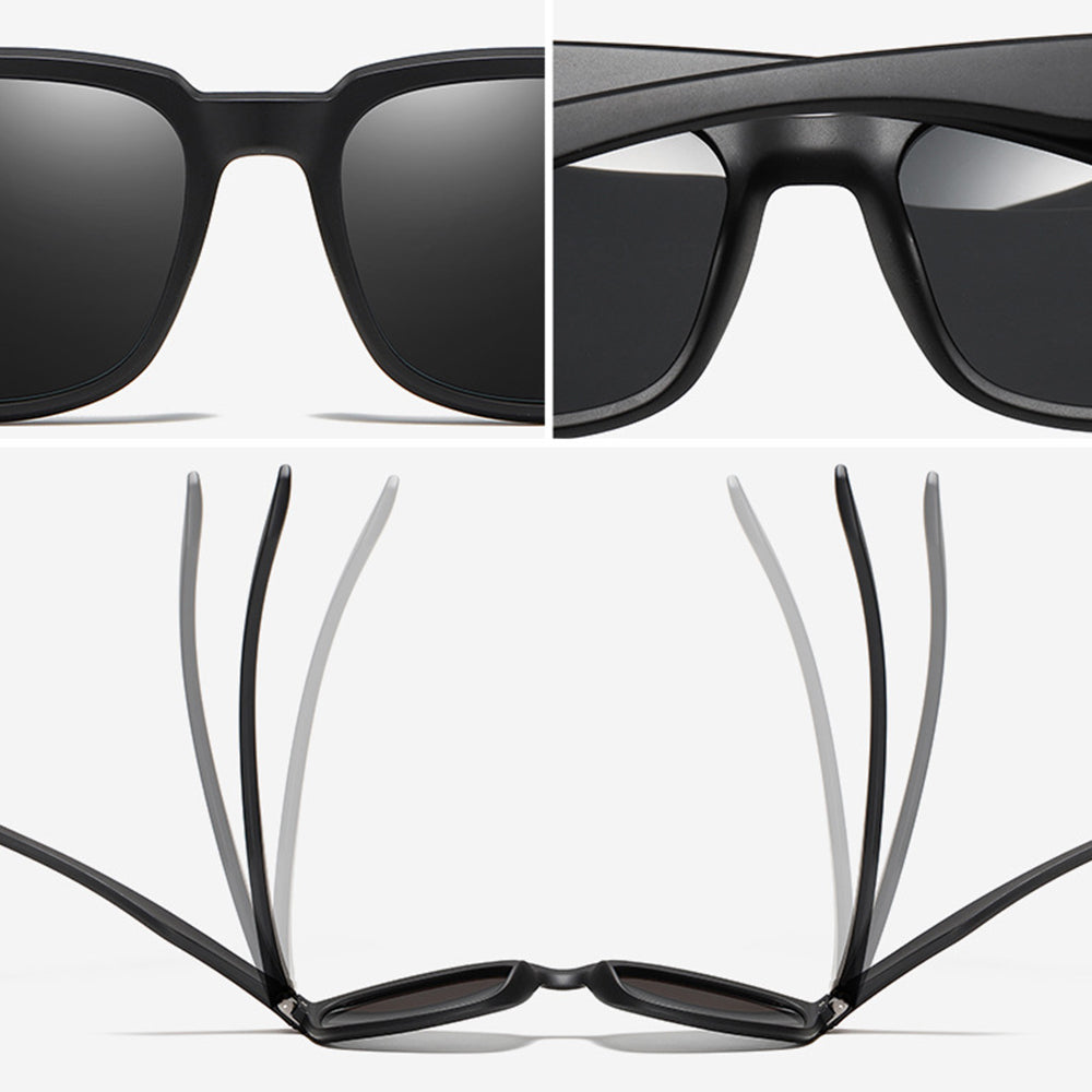 Lunettes de Soleil Homme Techsuit MM108, Polarisées, Protection UV, Gris