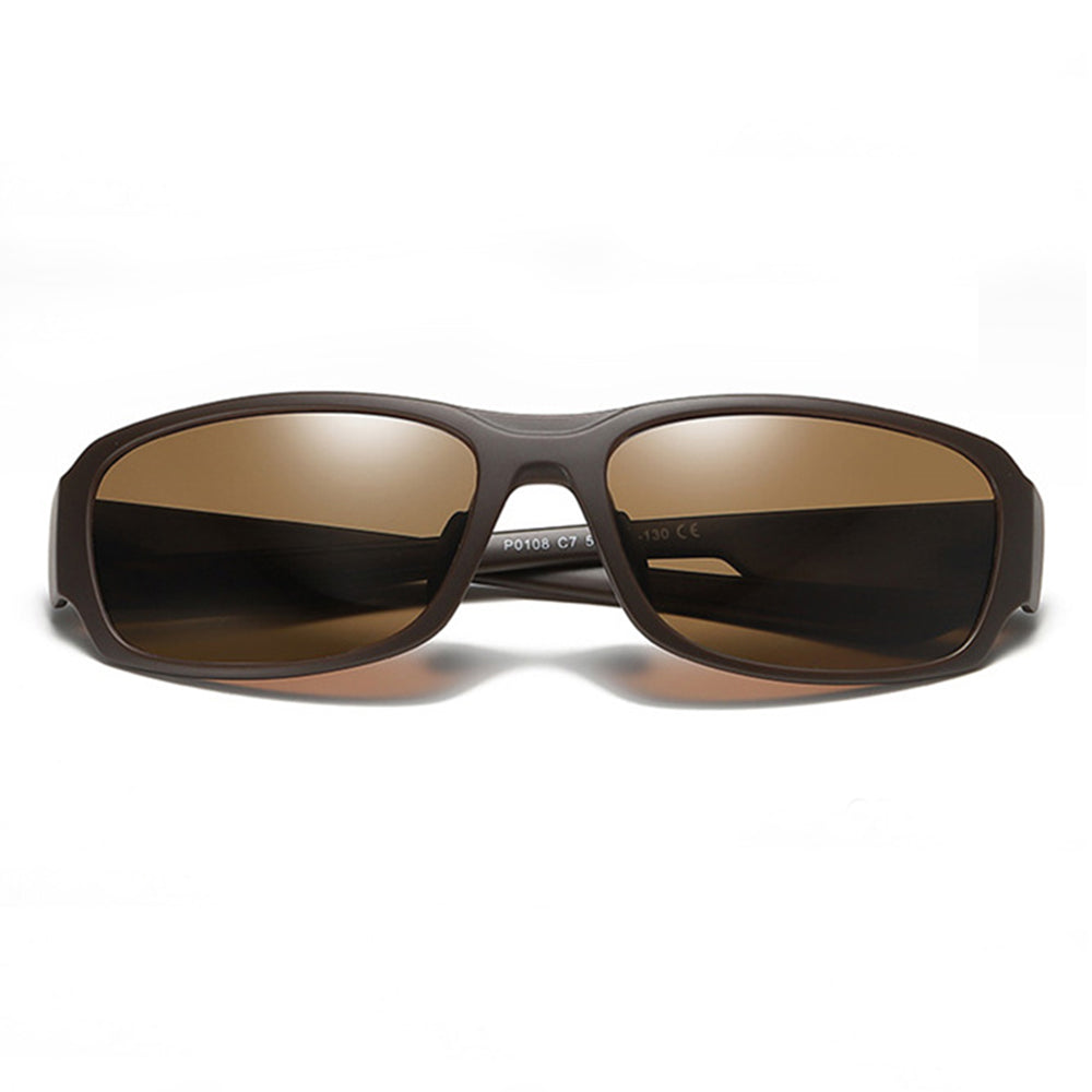 Lunettes de Soleil Homme Techsuit MM108, Polarisées, Protection UV, Marron