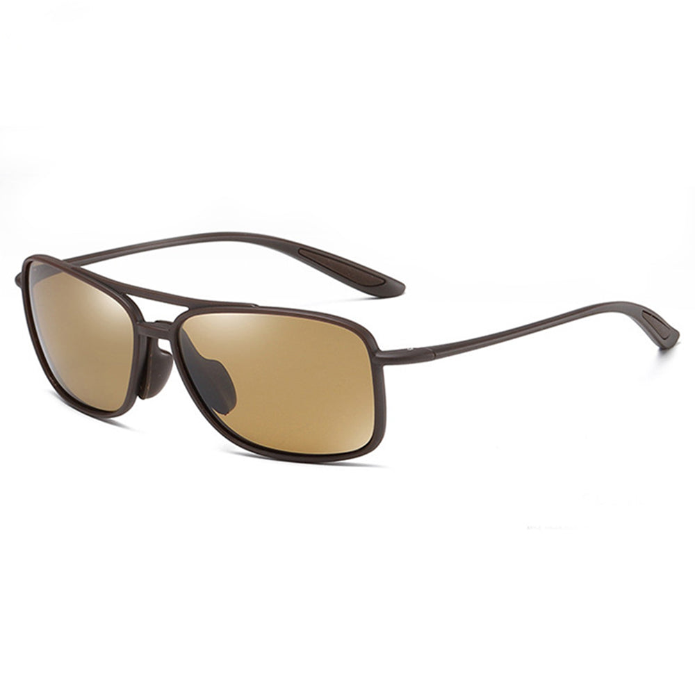 Lunettes de Soleil Homme Techsuit MM99, Polarisées, Protection UV, Marron